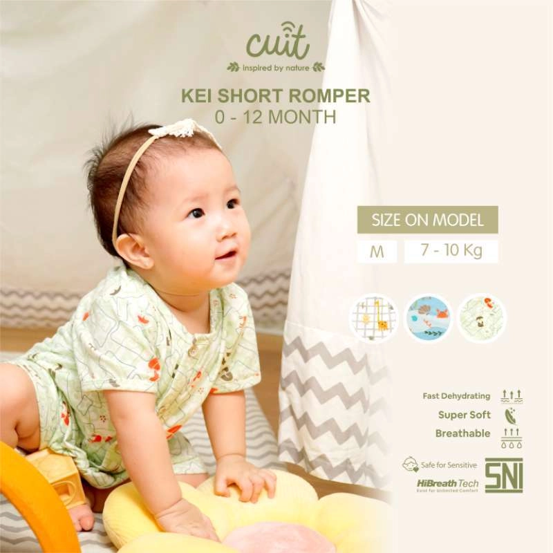 Product image CHARACTER - Kei Short Romper NB Crab